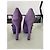 Tacchi Saint Laurent in suede viola 14 cm Porpora - vista 4