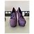 Tacchi Saint Laurent in suede viola 14 cm Porpora - vista 6