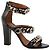 Sandali Givenchy con Catena in Pelle Nera Nero