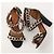 Sandali Givenchy con Catena in Pelle Nera Nero - vista 4