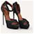 Sandali Platform Shark Lock Givenchy Camoscio Blu Navy  - vista 2