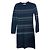 Chloé Gestreiftes Kleid Schwarz XS