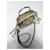 Chloé Pixie Mini Borsa Vitello Verniciato Oro e Camoscio Beige D'oro - vista 6