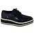 Brogues Prada Blu Navy in Pelle Verniciata