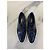 Brogues Prada Blu Navy in Pelle Verniciata - vista 3