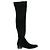 Botas altas de ante Prada negras Negro