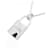 Collier en or blanc 750 avec diamant Amulette Cadena d'Hermès Argenté  - vue 3