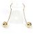 Tiffany & Co Orecchini a sfera in oro giallo 18K con hardware Tiffany