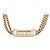 Doppelkette mit Coco-Strass CC vergoldet von Chanel Golden - Ansicht 2
