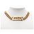 Doppelkette mit Coco-Strass CC vergoldet von Chanel Golden - Ansicht 5