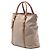 Bolsa de lona bege Canapa com logo Prada - vista 2