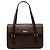 Braune Lederhandtasche von Burberry Dunkelbraun