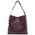 BOLSO ALEXANDER MCQUEEN T-BAR SLING DE CUERO TEXTURIZADO BURDEOS - vista 16