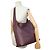 BOLSO ALEXANDER MCQUEEN T-BAR SLING DE CUERO TEXTURIZADO BURDEOS - vista 7