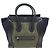Céline BORSA CELINE LUGGAGE MEDIA PELLE CAMOSCIO NERO BLU VERDE Multicolore