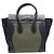 Céline BORSA CELINE LUGGAGE MEDIA PELLE CAMOSCIO NERO BLU VERDE Multicolore - vista 2