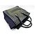 Céline BORSA CELINE LUGGAGE MEDIA PELLE CAMOSCIO NERO BLU VERDE Multicolore - vista 6