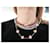 Hermès NEUF COLLIER HERMES RAS DU COU EN ACIER BROSSE CORDON CUIR CHOKER NECKLACE Marron  - vue 10