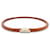 Hermès NEUF COLLIER HERMES RAS DU COU EN ACIER BROSSE CORDON CUIR CHOKER NECKLACE Marron  - vue 3