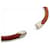 Hermès NEUF COLLIER HERMES RAS DU COU EN ACIER BROSSE CORDON CUIR CHOKER NECKLACE Marron  - vue 7