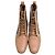 Botines de cuero marrón con cuentas de Brunello Cucinelli Castaño Roja - vista 5