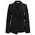 Blazer Rayé Brunello Cucinelli avec Poches en Laine Noire