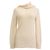 Hochgeschnittener Pullover aus cremefarbenem Kaschmir von Hermès Weiß Roh