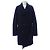 Autre Marque PAOLO PECORA Wool Coat Blue Navy blue