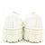 Baskets à sequins Prada 1E787M Blanc - vue 5