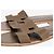Hermès Etoupe Oran Sandalen - Größe EU 38.5 Braun - Ansicht 5