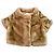 Wunderschöner Kunstpelz-Mink-Effekt-Cape PATRIZIA PEPE Beige