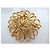 Pendente e spilla Yves Saint Laurent degli anni '80 placcati in oro D'oro - vista 3