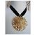 Pendente e spilla Yves Saint Laurent degli anni '80 placcati in oro D'oro - vista 5