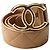Chanel 14C Beigegoldene CC-Schnalle Gürteltasche aus Lammleder Größe 85/34 Gold hardware