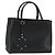 Borsa a mano FENDI 2JOURS in pelle nera e oro Auth bs34208 Nero D'oro
