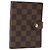 LOUIS VUITTON Cubierta de Planificador Diario Damier Ebene PM R20700 LV Auth BAZ312
