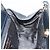 Borsa a mano in pelle Gancini Salvatore Ferragamo 2 in 1 Blu Navy Oro Auth ARZ896 - vista 19