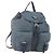 Zaino PRADA in nylon blu argento Auth YKZ354