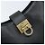 Bolsa de Ombro Gancini em Couro Preto e Dourado Auth BA11825 da Salvatore Ferragamo - vista 10