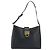 Bolsa de Ombro Gancini em Couro Preto e Dourado Auth BA11825 da Salvatore Ferragamo - vista 13