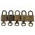 LOUIS VUITTON Set di 5 Lucchetti in Metallo Dorato LV Auth 167138 D'oro - vista 2
