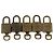 LOUIS VUITTON Set di 5 Lucchetti in Metallo Dorato LV Auth 167138 D'oro - vista 3
