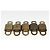 LOUIS VUITTON Set di 5 Lucchetti in Metallo Dorato LV Auth 167138 D'oro - vista 4
