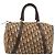Borsa Boston in tela Trotter Christian Dior marrone oro Auth bs34246 D'oro - vista 13
