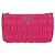 Borsa a spalla con catena Prada in nylon rosa e oro 1BH152 Auth SW2261SAM D'oro - vista 13