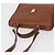 Borsa a mano Burberry in pelle 2 vie marrone argento autentica mr2205 - vista 6