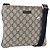 Gucci Borsa a Spalla GG Supreme in PVC Blu Navy Argento 201538 Auth bs34231