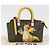 Borsa Dragonite in tela Zucca FENDI x FRGMT x POKMON 2way Nera Auth 167166SM Marrone Nero - vista 12