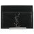 SAINT LAURENT Porta carte Cassandra Pelle Nera Argento Auth BAZ274M - vista 13