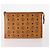 MCM Vicetos Logogram Clutch Bag in Pelle PVC 2 Set Marrone Auth 170519 - vista 2